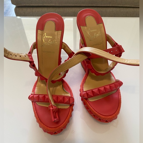 authentic Christian Louboutin wedges - Picture 4 of 16